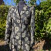 TOP QUALITY LIGHT WEIGHT BLACK PATTERN JACKET JACOBSON PARIS (bought in Harrods) size 40