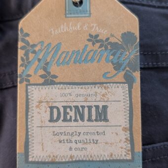 denim dark grey blk jean label